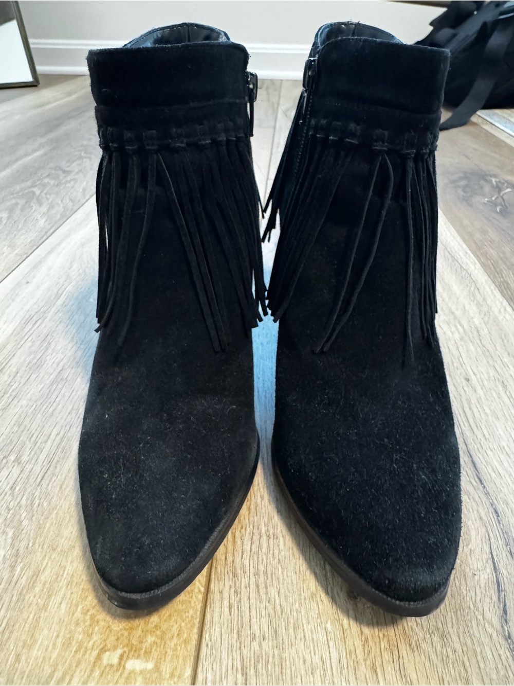 Nine West Fringe Ankle Boots